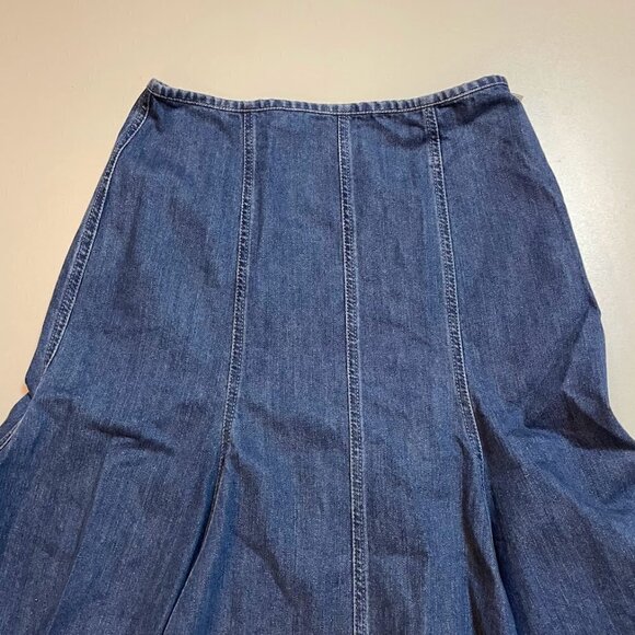 Michael Kors Blue Denim Skirt - Picture 2 of 7